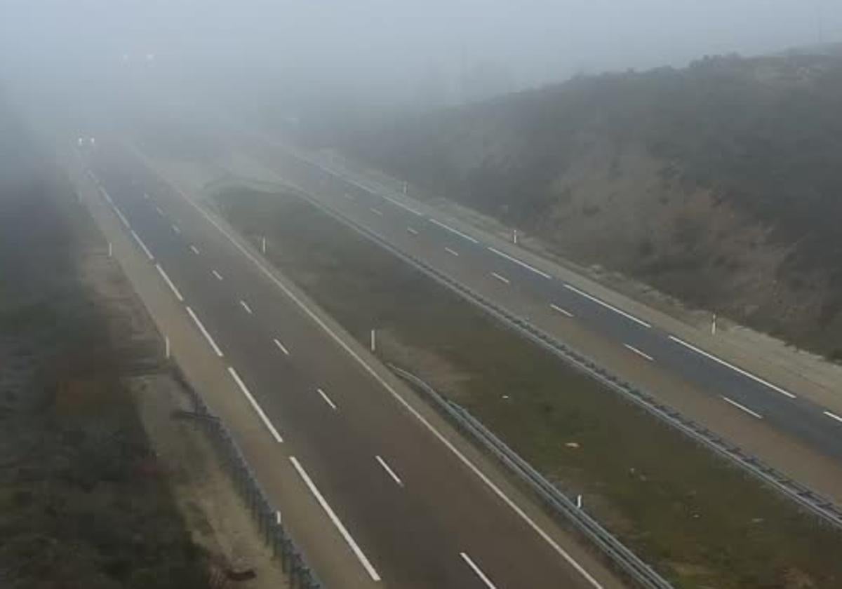 Circulación complicada por nieblas en carreteras de Valladolid y Zamora