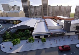 Recreación del proyecto de reforma de la estación de autobuses de Valladolid.