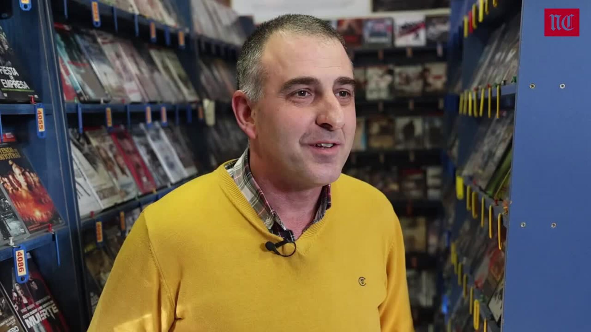 Un gerente de videoclub, en un minuto
