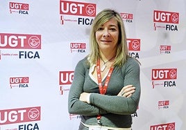 La nueva secretaria general de UGT FICA en Castilla y León, Sandra Vega.