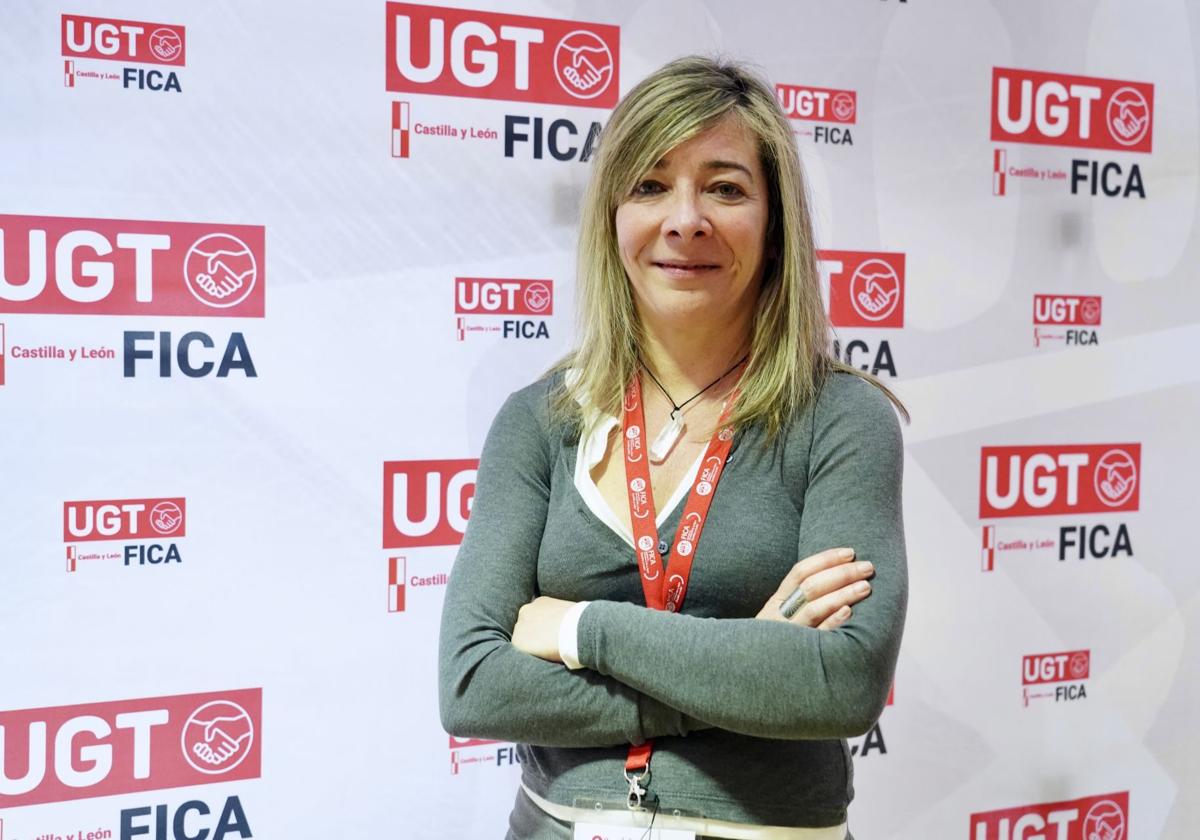 La nueva secretaria general de UGT FICA en Castilla y León, Sandra Vega.