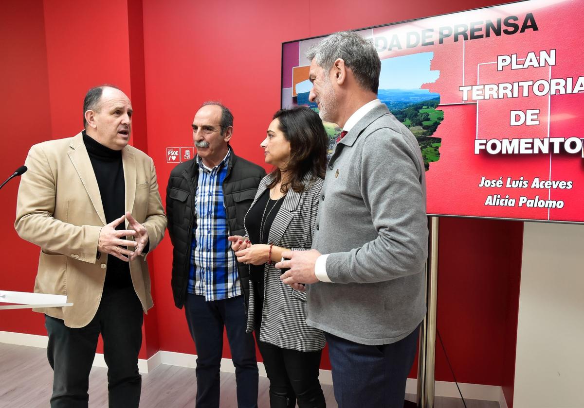 Representantes del PSOE de Segovia.