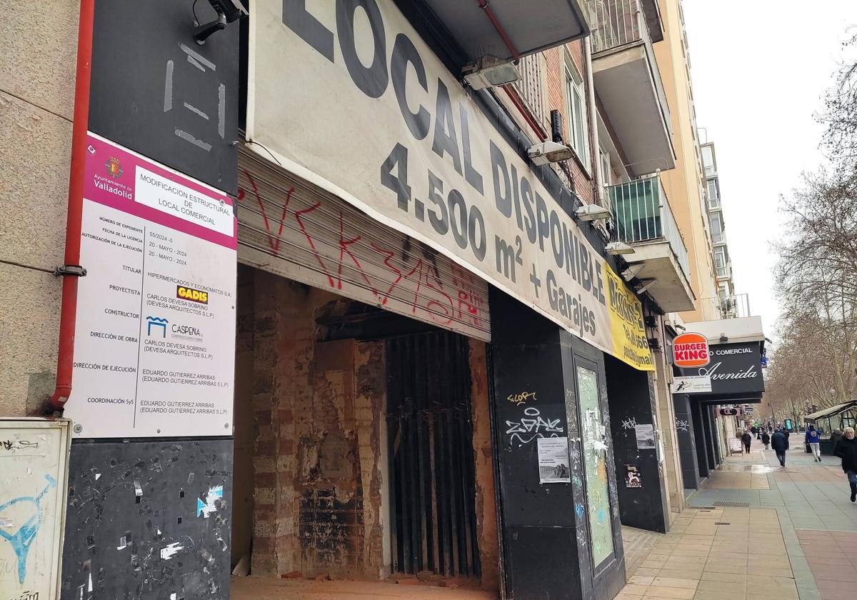 La obra del Gadis en la galería comercial Avenida de Zorrilla despierta interés por los locales
