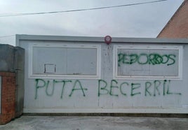 Pintadas en el Mariano Haro.