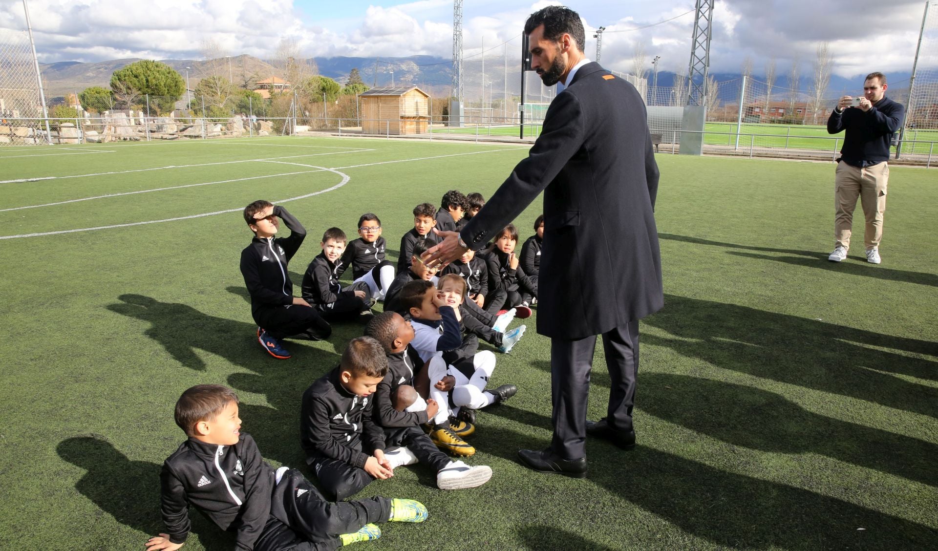 Fotos de la visita de Álvaro Arbeloa a Segovia