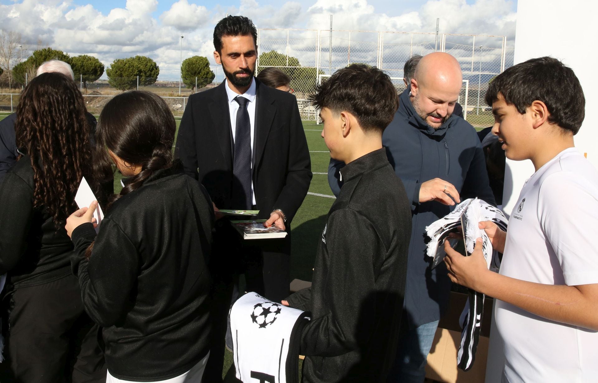 Fotos de la visita de Álvaro Arbeloa a Segovia