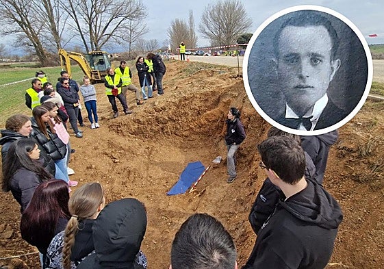 Exhumación en Renieblas, donde todo apunta a que se han recuperado los restos de Pedro izquierdo.