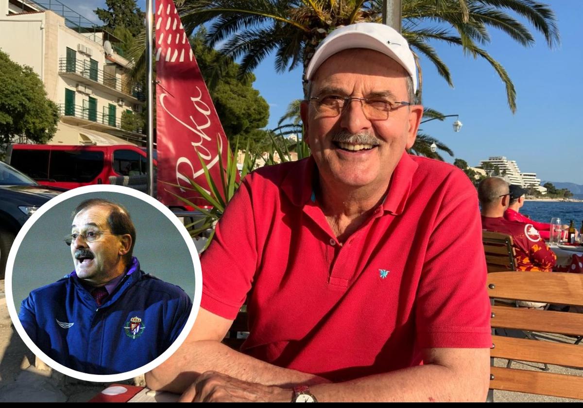 Sergio Kresic, en una imagen reciente en Marbella. En detalle, dirigiendo al Real Valladolid en diciembre de 2004.
