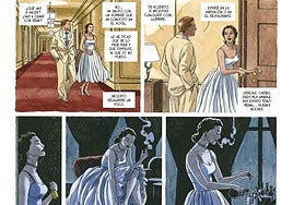 Escena nocturna de Ava, en su hotel en Río de Janeiro.