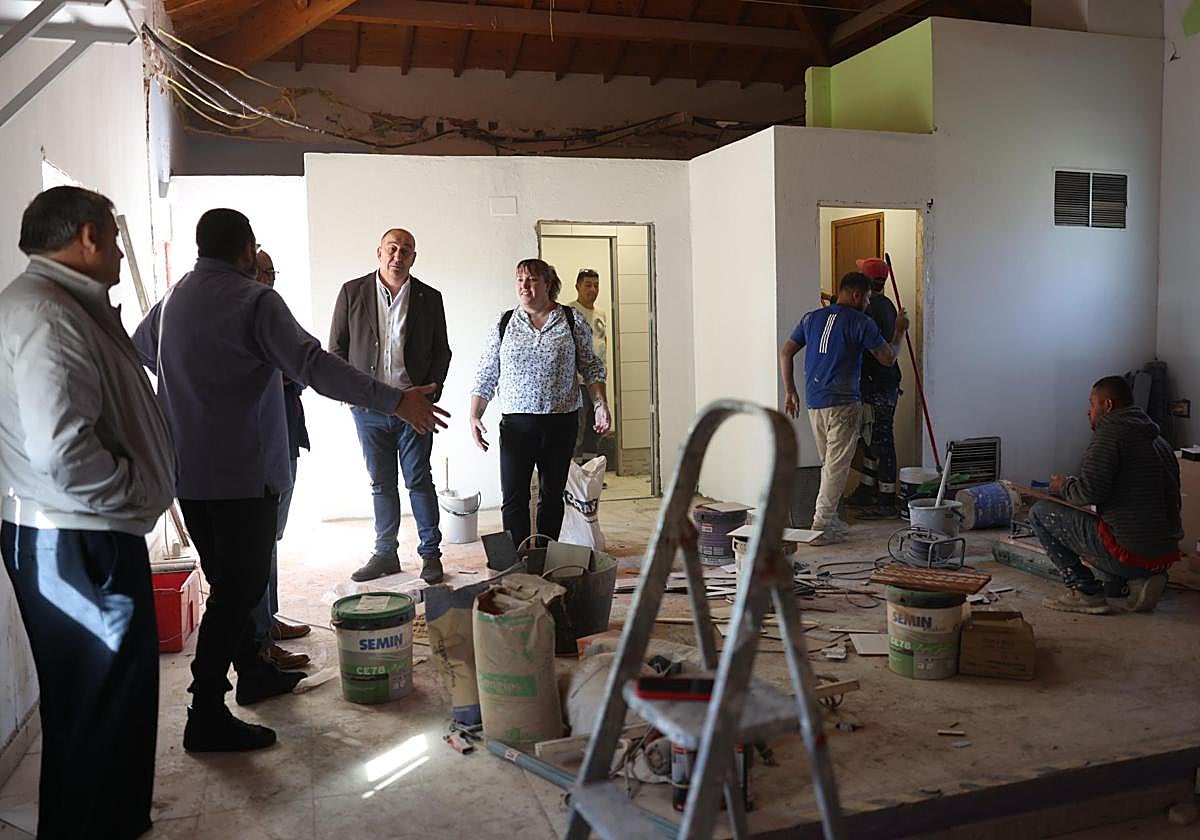 Obras de rehabilitación de un inmueble en Hontalbilla.