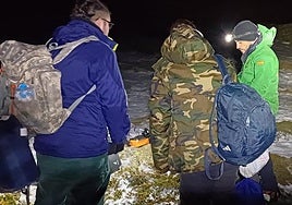 Rescate de los dos senderistas madrileños perdidos en Peñalara.