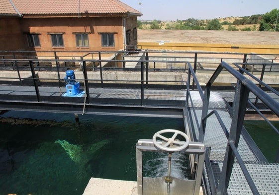 Estación depuradora de Maderuelo, que trata el agua de la que se abastecen los pueblos de La Atalaya.