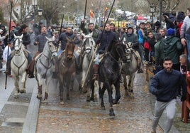Encierro a caballo en el Carnaval Ciudad Rodrigo