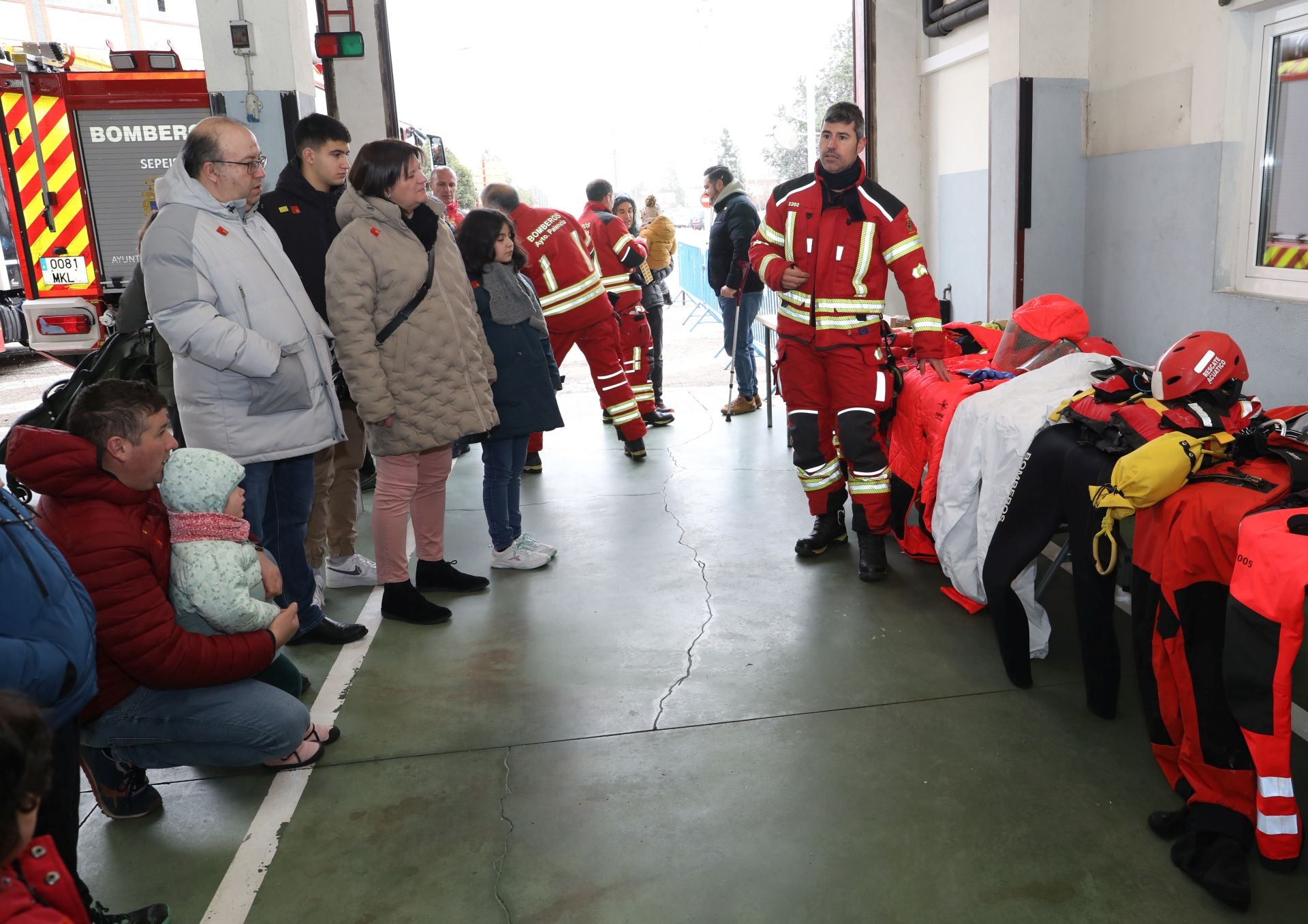 Jornada de puertas abiertas en el Parque de Bomberos de Palencia