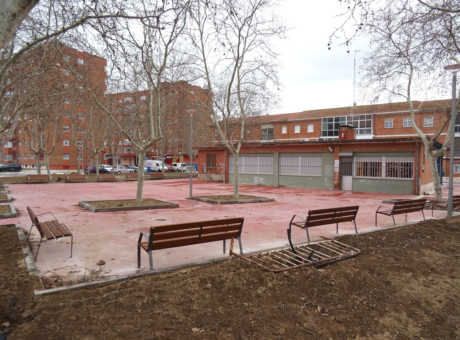 Así luce la restauración de la Plaza del Marqués de Suances