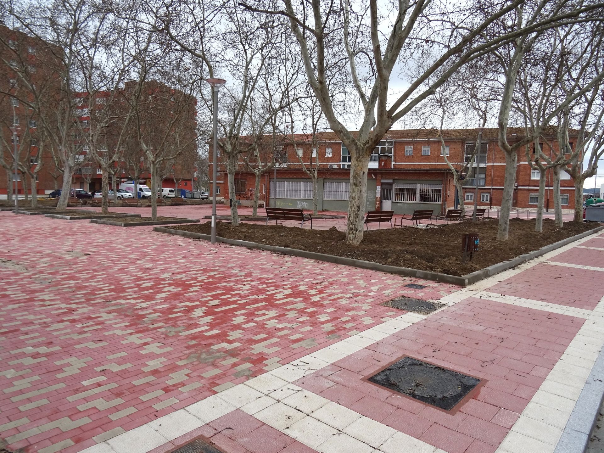 Así luce la restauración de la Plaza del Marqués de Suances