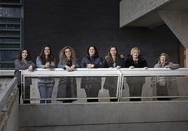 Victoria Salinas, Sheila Prada, Vanesa Bastardo, Sara Serna, Carolina Pascual, María Jesús Espinel y Conchita Sáenz