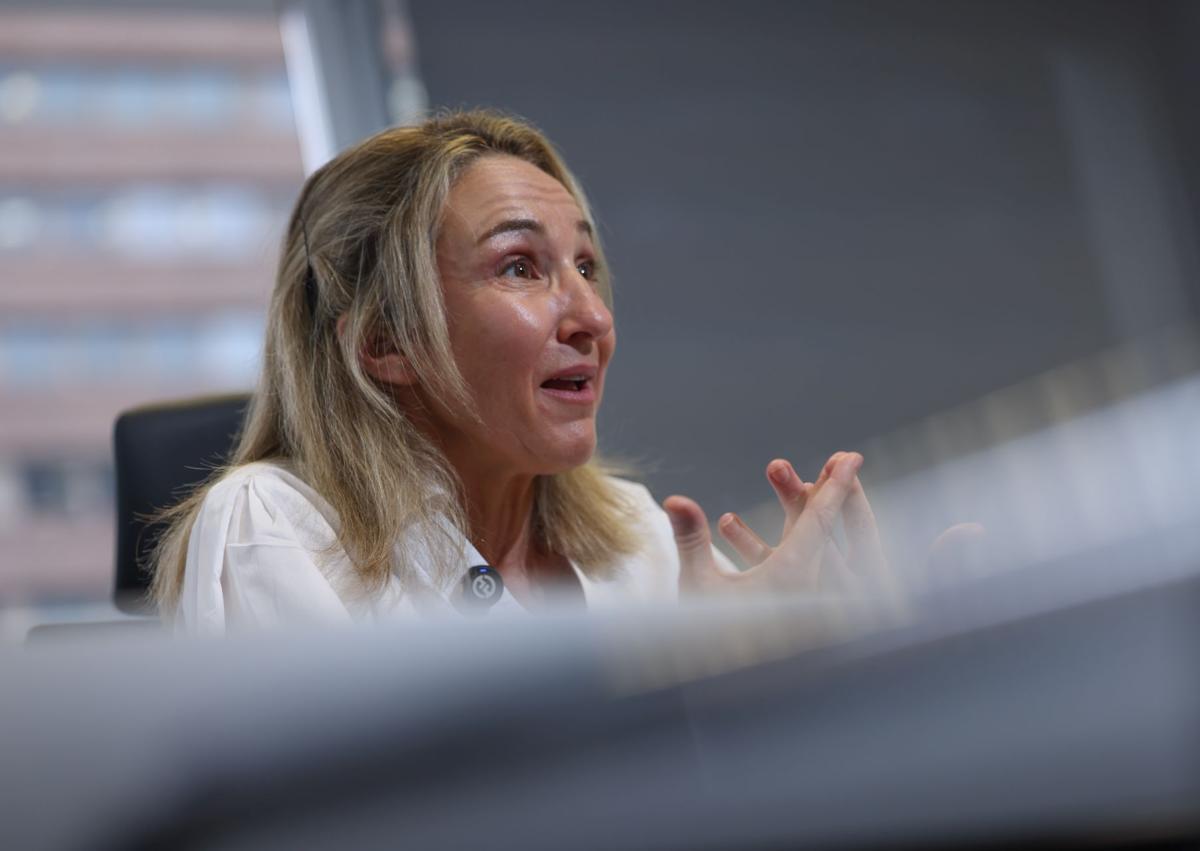 Imagen secundaria 1 - Montserrat Rallo, durante la entrevista. 