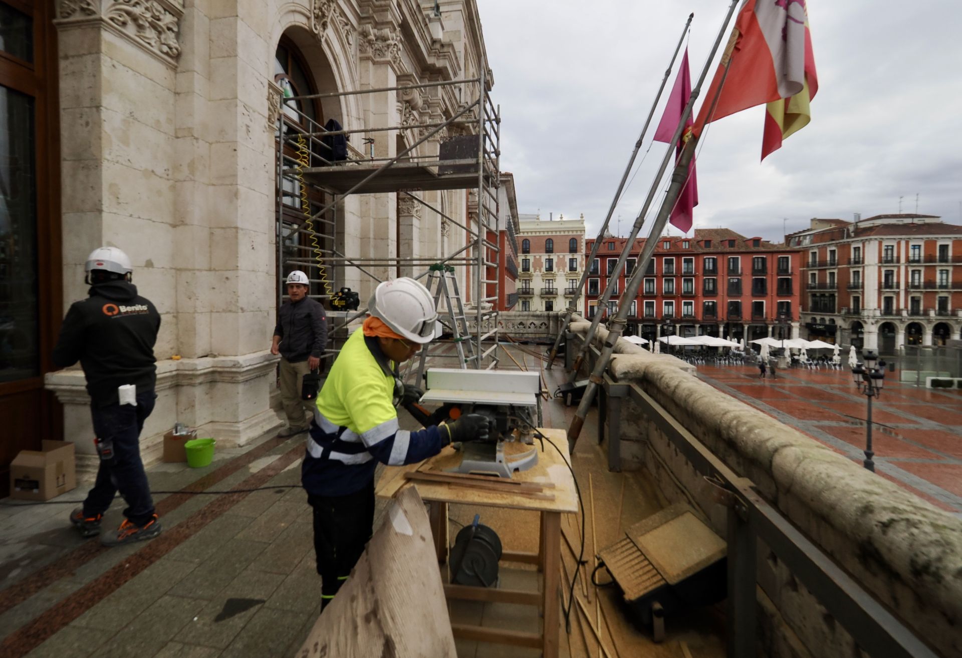 Las imágenes de las obras del ayuntamiento de Valladolid