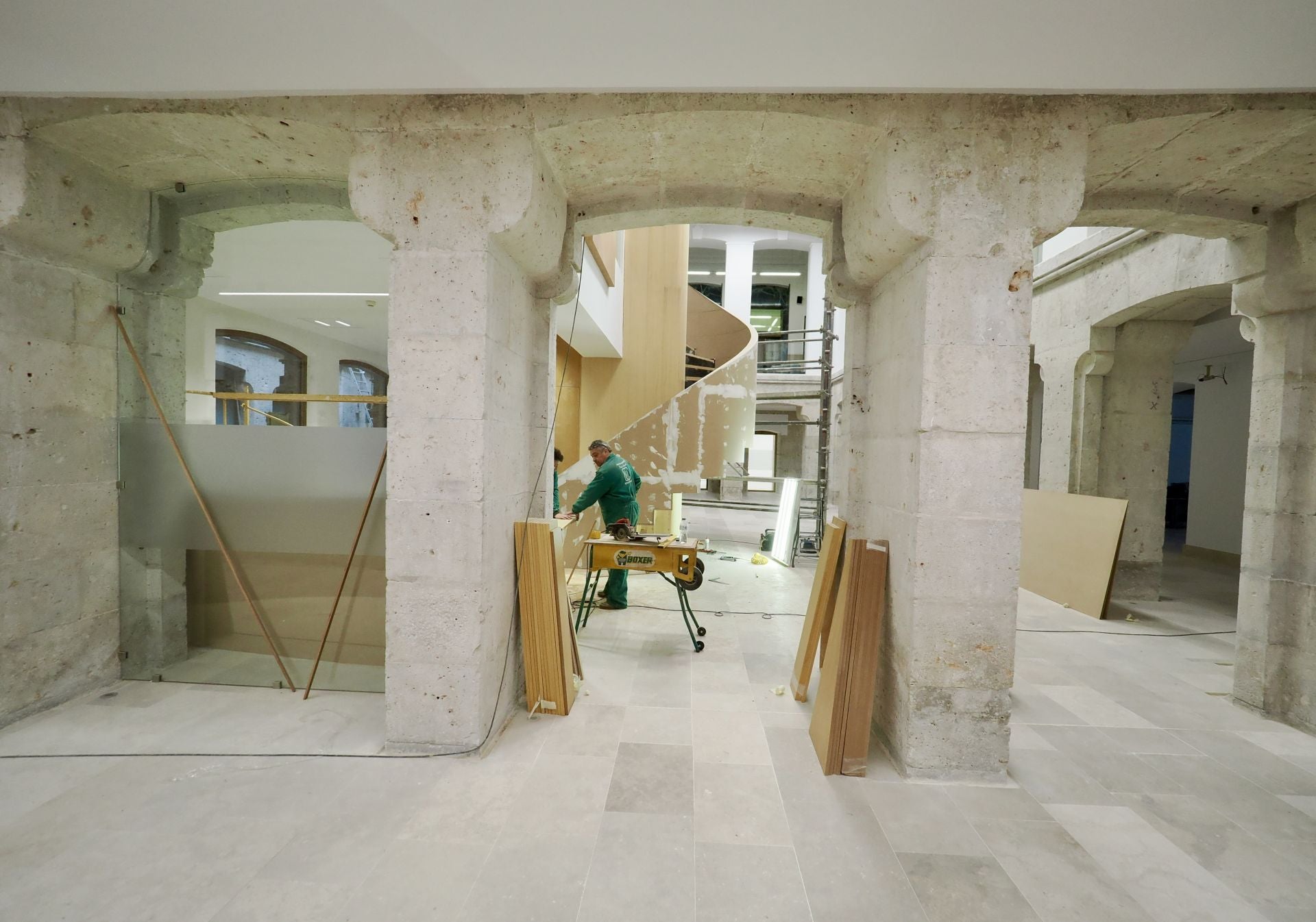 Las imágenes de las obras del ayuntamiento de Valladolid