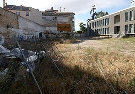 Parte trasera del campus María Zambrano de la UVA en Segovia, donde se quieren levantar las pistas polideportivas.