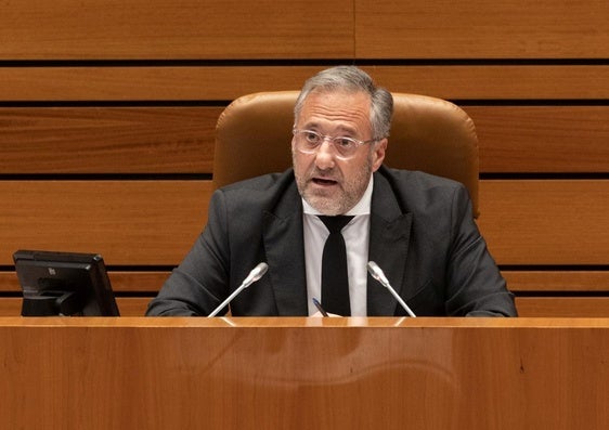 Carlos Pollán, presidente de las Cortes de Castilla y León.