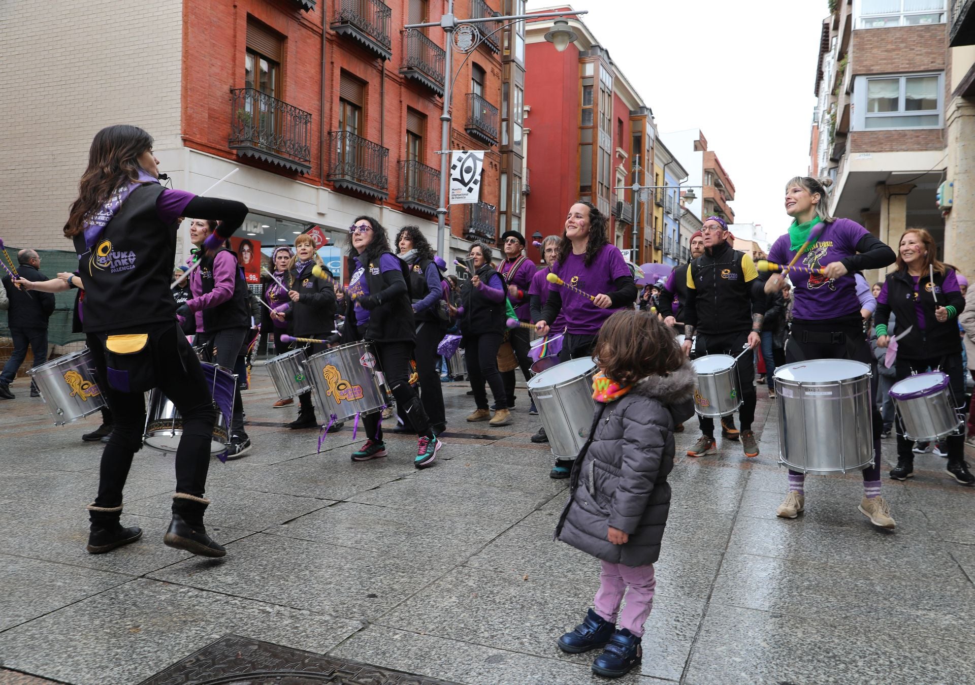 Palencia se tiñe de morado por el 8M