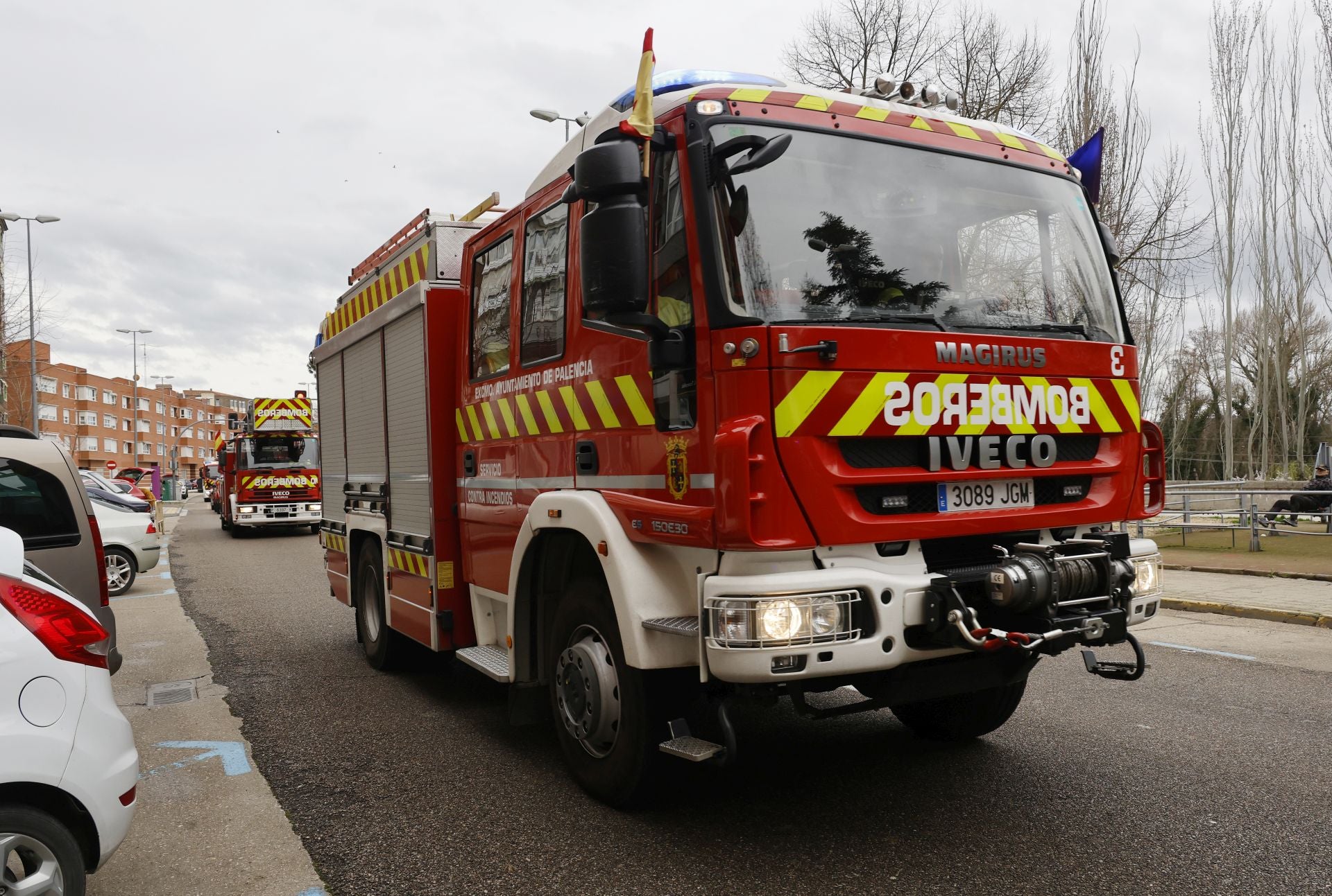 Los bomberos de Palencia festejan a su patrono