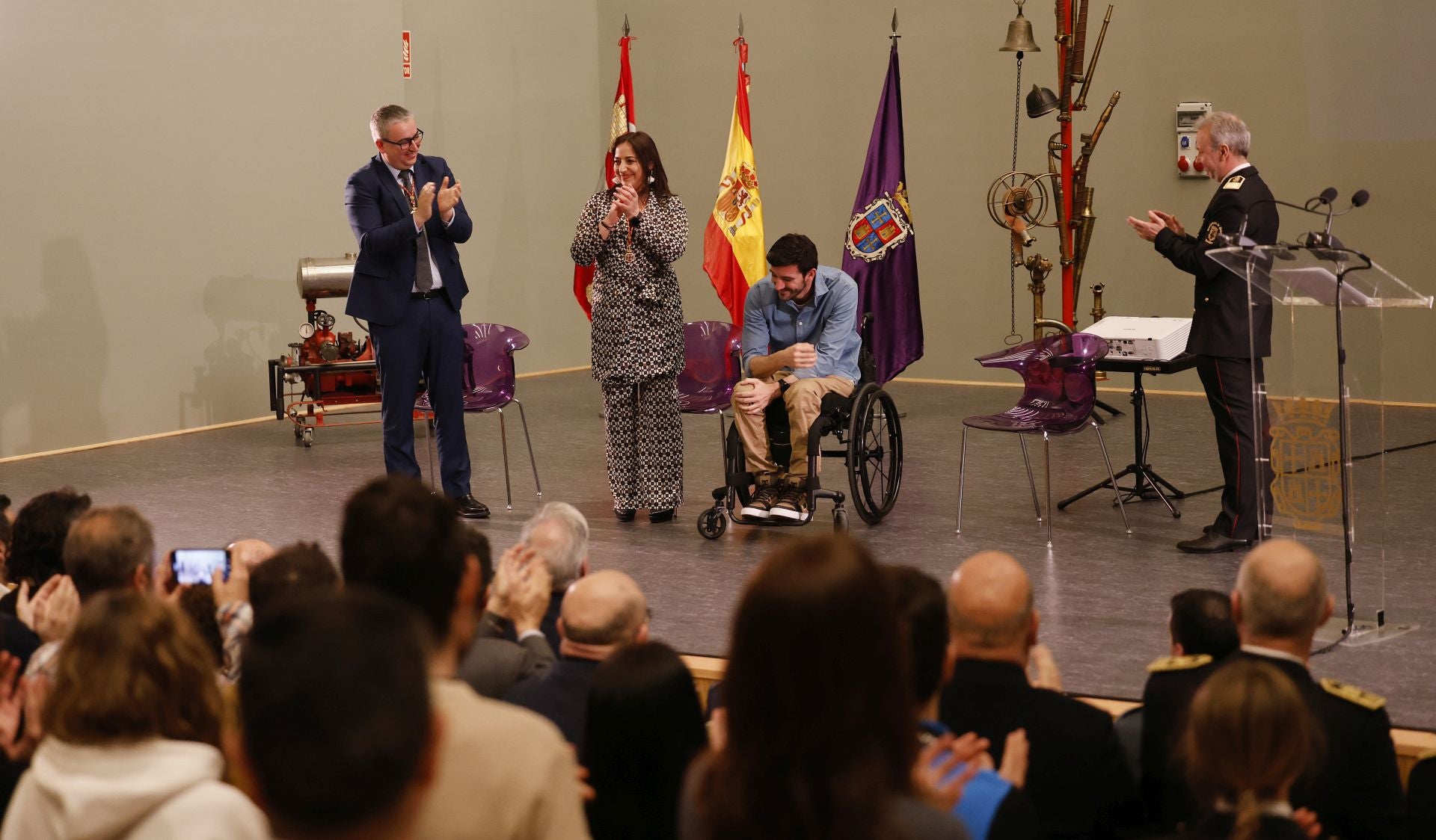 Los bomberos de Palencia festejan a su patrono