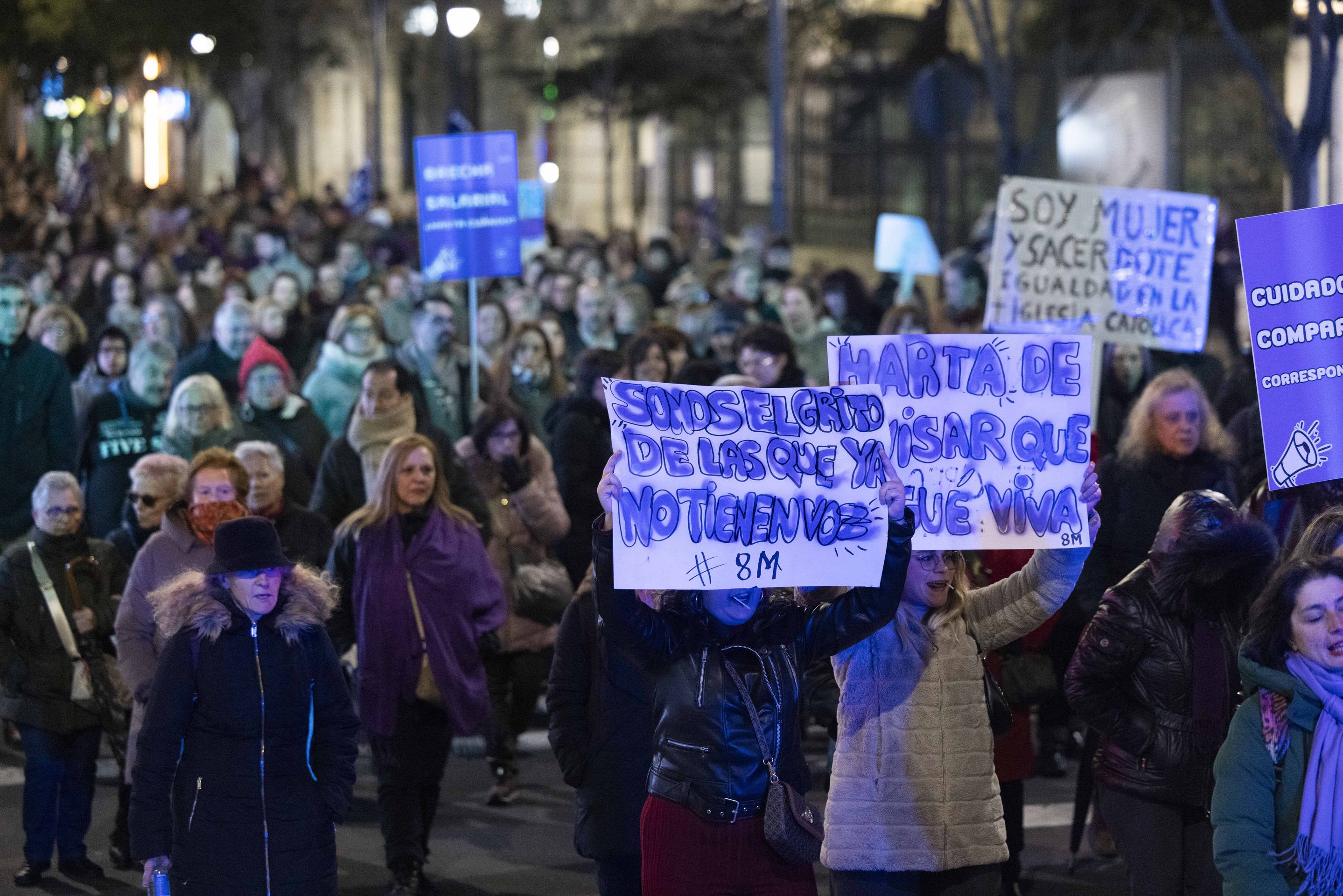 Las imágenes de la manifestación del 8M en Valladolid