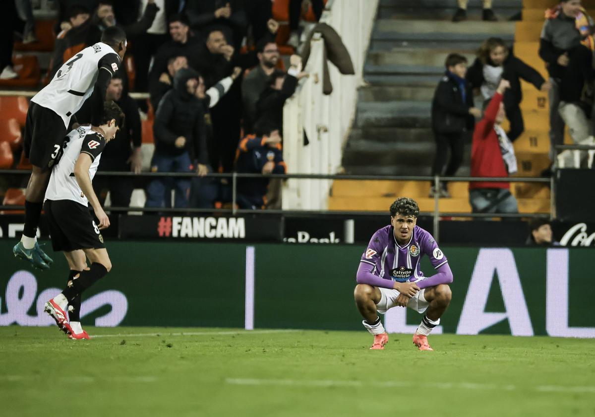 Las imágenes de la derrota del Pucela en Valencia