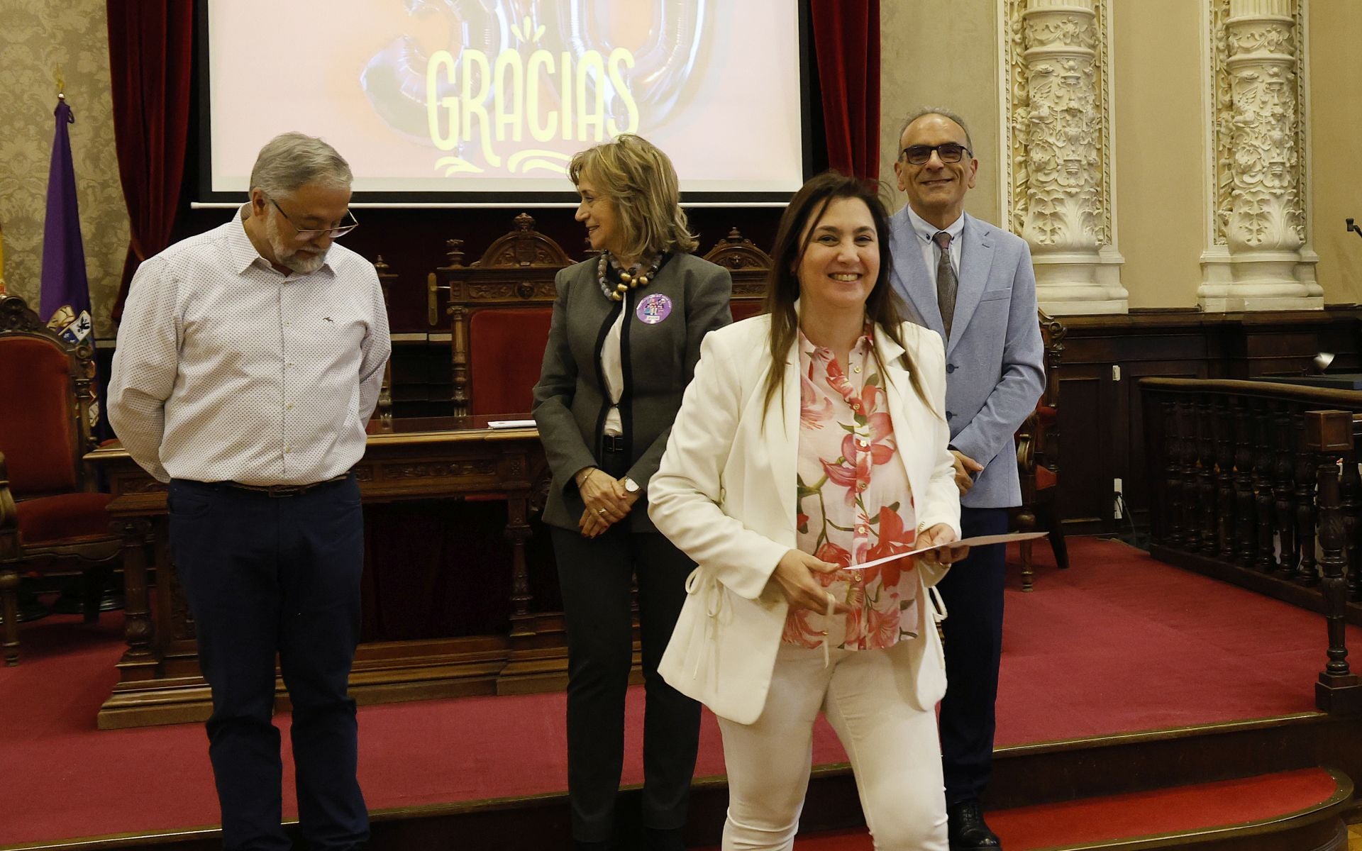 Fiesta de las tituladas en 1995 en la Escuela de Enfermería