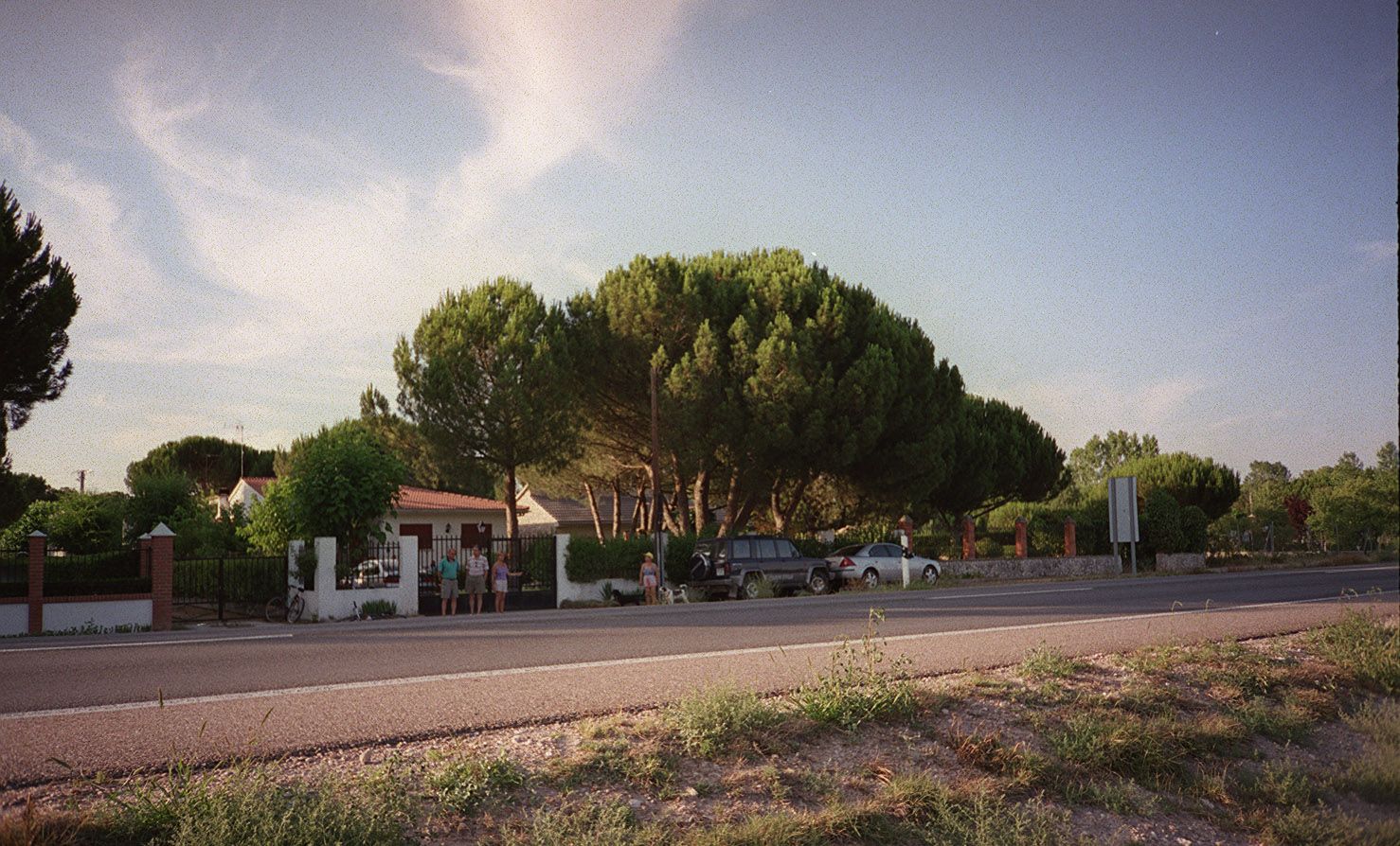 La carretera N-122 a su paso por el término municipal de Traspinedo. 19 de julio de 2002.