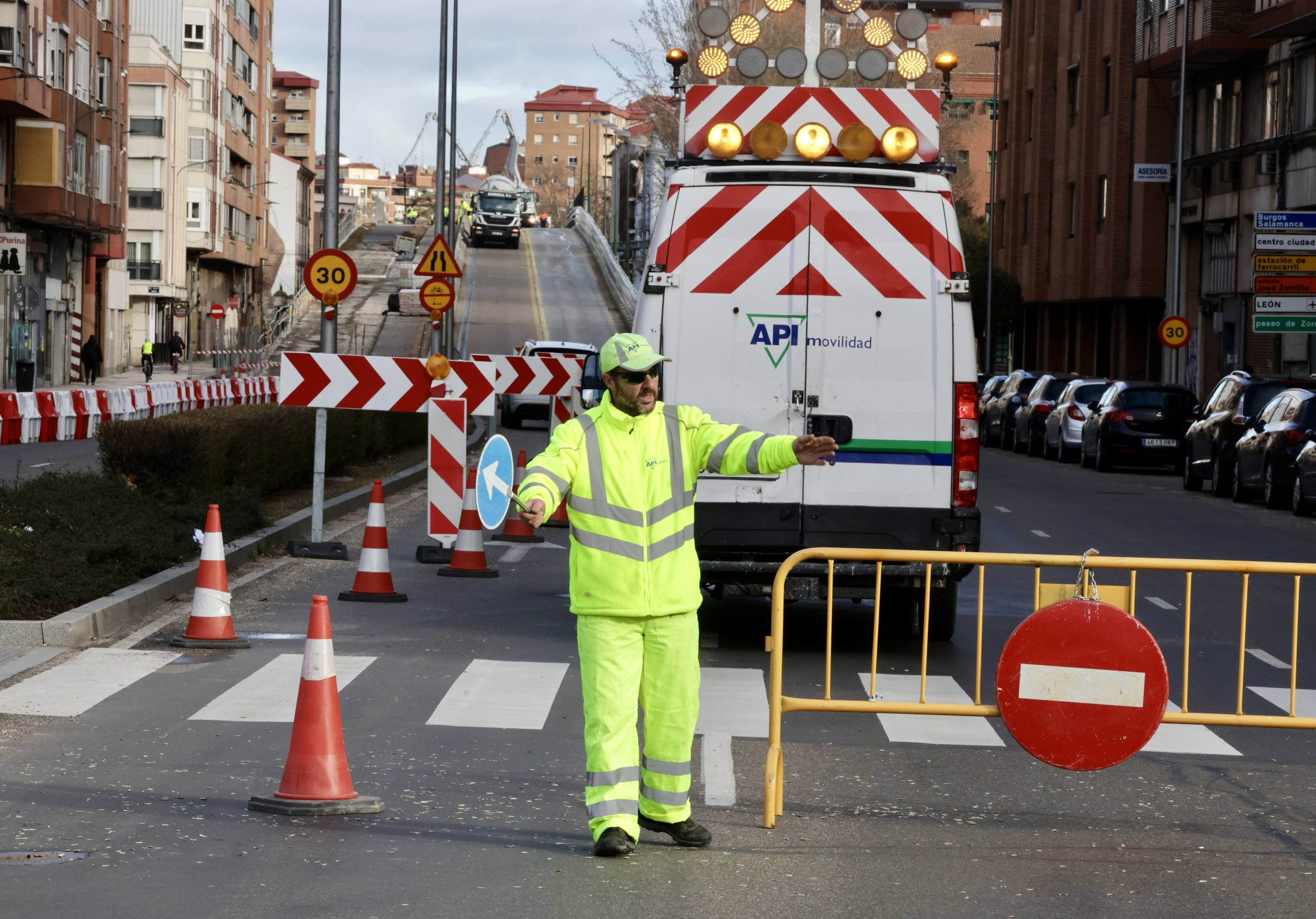 El corte por el asfaltado del Arco de Ladrillo, en imágenes