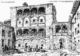 El Colegio de San Gregorio cuando lo vio Mattew Digby Wyatt en 1869.