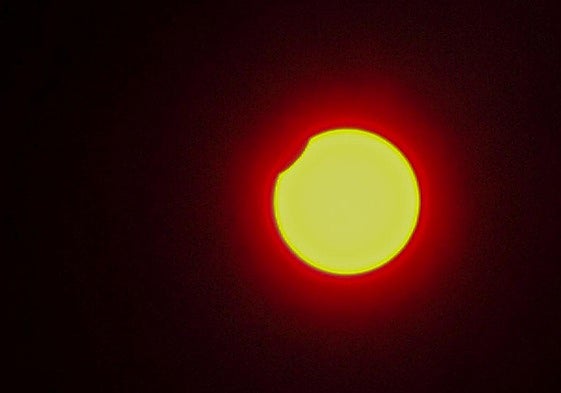 Imagen de archivo de un eclipse solar en Valladolid