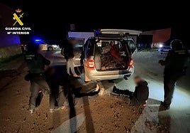 Detención por parte de la Guardia Civil de varios de los autores de los robos.