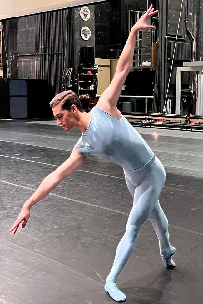 Rubén Cítores, durante uno de sus ensayos diarios.