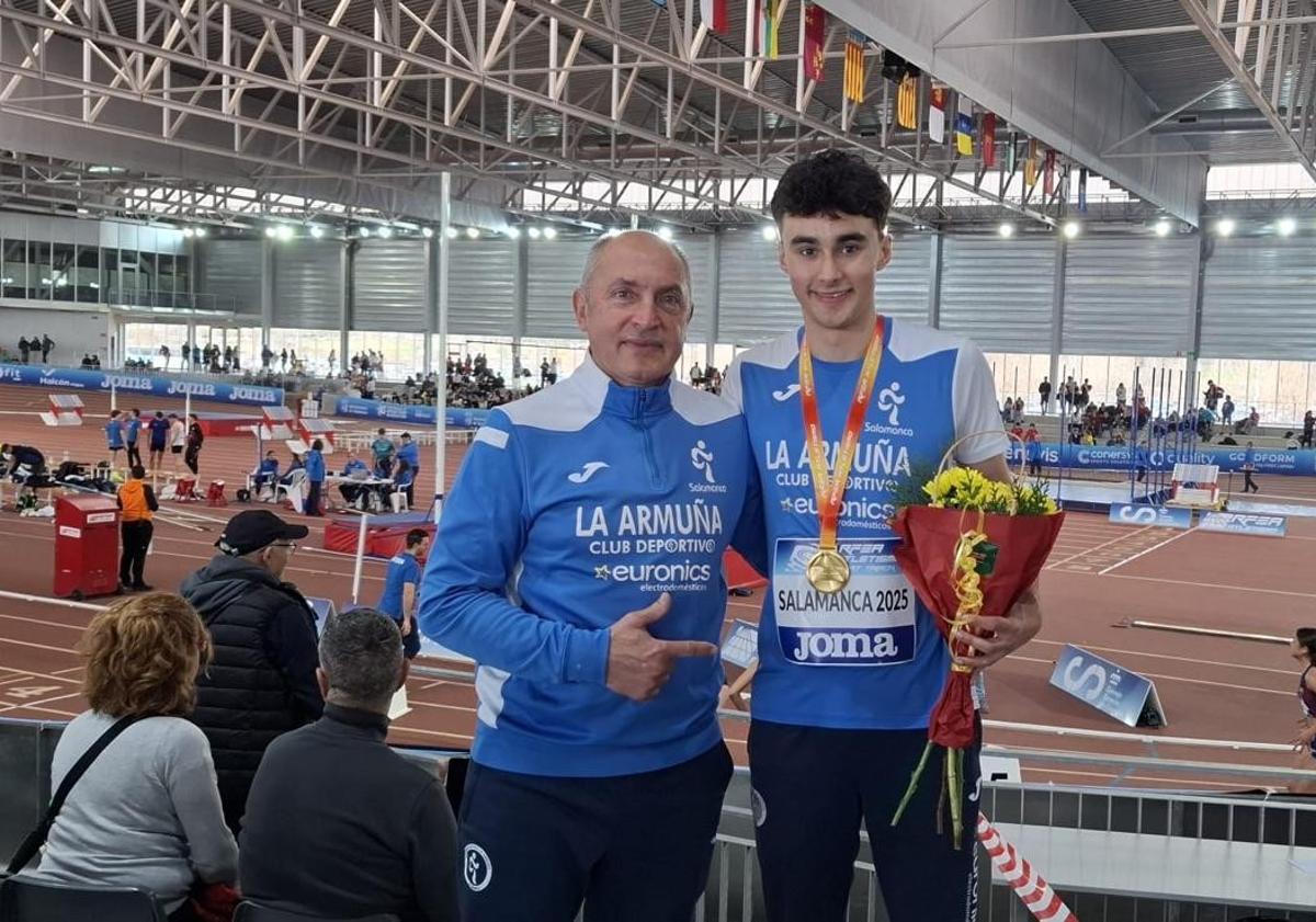 Imagen principal - Cuatro títulos y siete medallas para Castilla y León en el Nacional sub-20