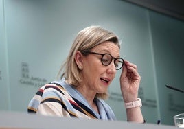 Isabel Blanco, durante la rueda de prensa posterior al Consejo de Gobierno.