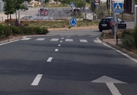 Tramo de la avenida Vicente Aleixandre de Nueva Segovia.