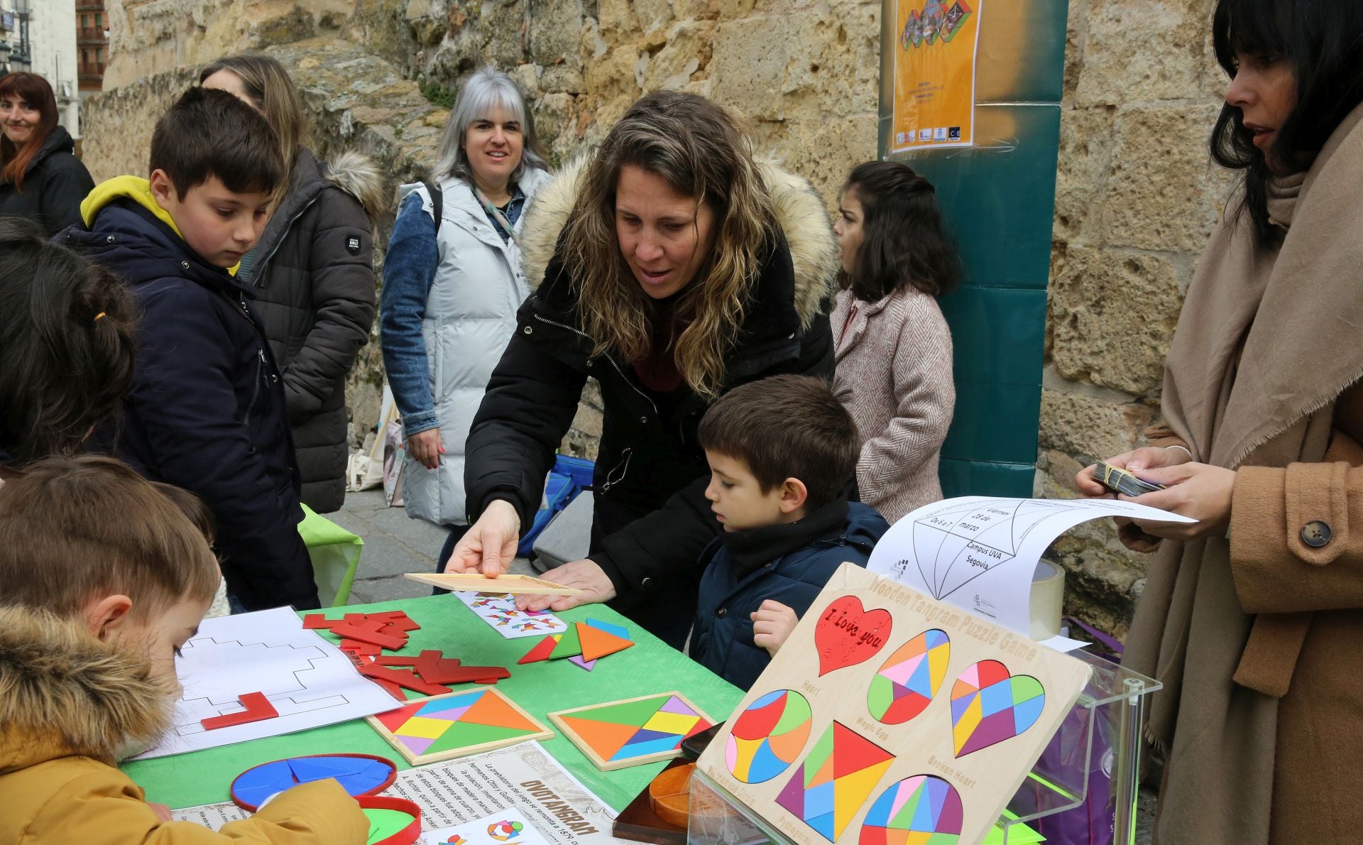Fotografías de los juegos matemáticos en Segovia