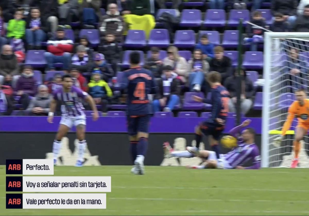 El trazo grueso del VAR contra el Real Valladolid