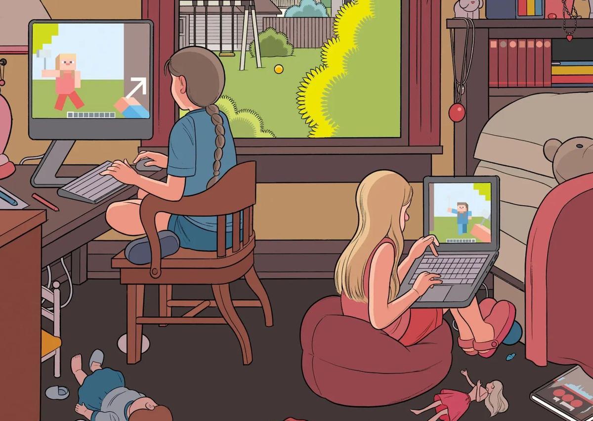 Imagen secundaria 1 - Portadas de The New Yorker sobre nuestra relación con las pantallas, de Ros Chast y Chris Ware.