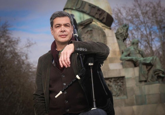 José Ángel Hevia, en la plaza de Colón en Valladolid.