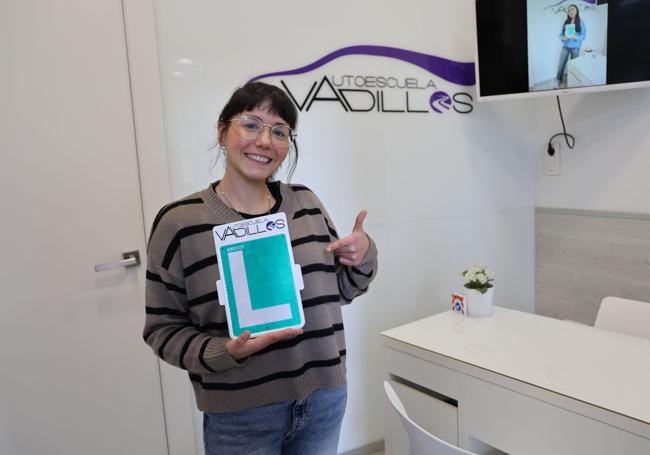 Rebeca Martín, de la autoescuela Vadillos
