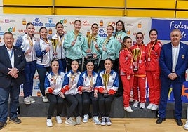 Medallistas en el Nacional celebrado en Arganda.