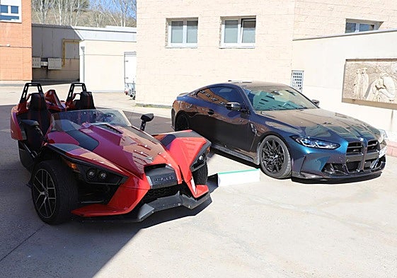 Vehículos incautados por la Guardia Civil de Burgos en la operación antidroga de Aranda.