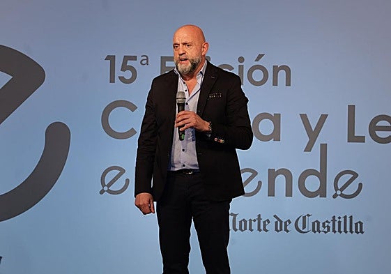 José Luis Gómez durante su intervención en la entrega de los premios.