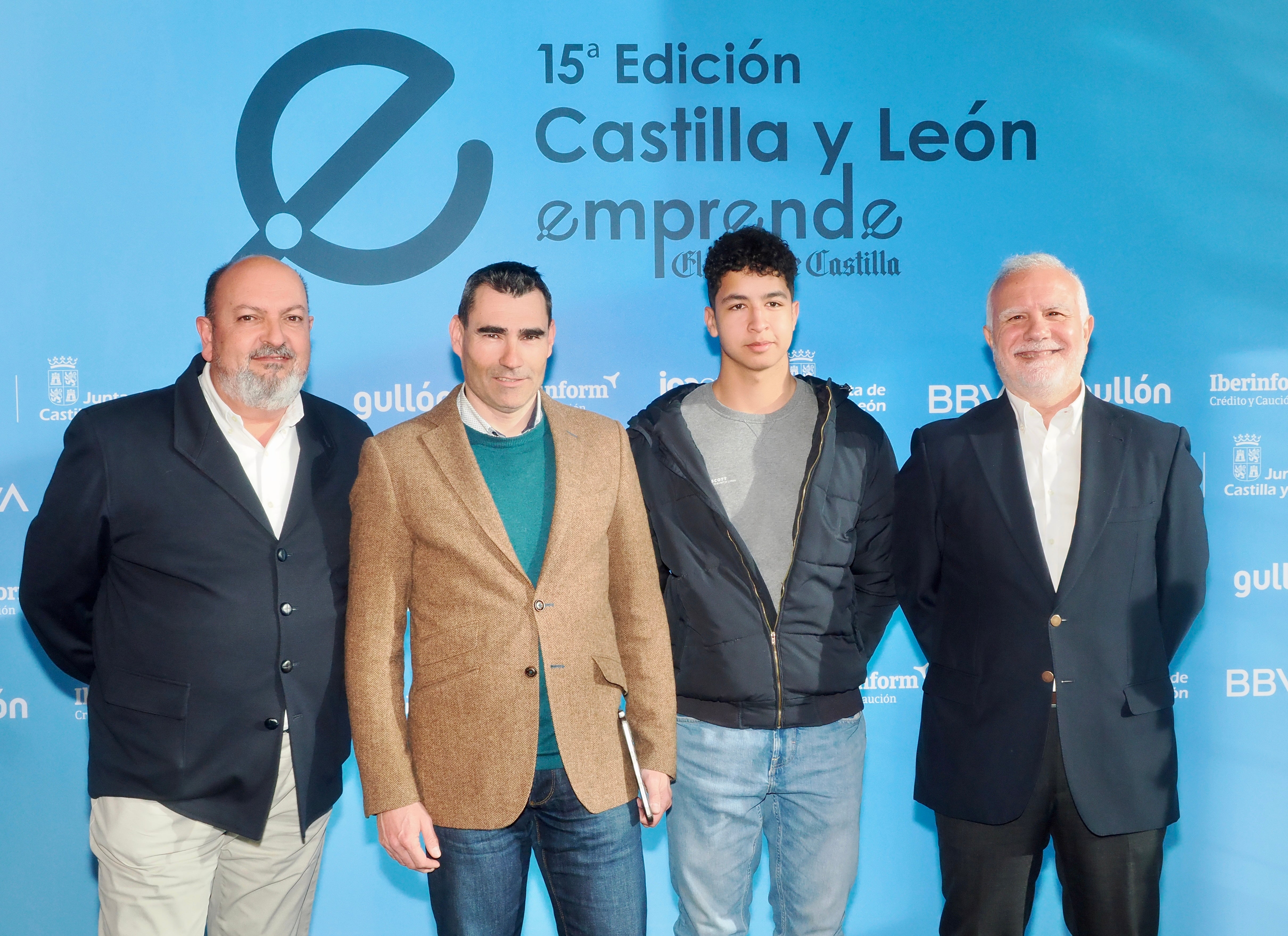 César Aparicio, Jorge Benavides CEO Norteña, Alejandro Saez, becario en Norteña, Ramiro Pedrote de Iberinform